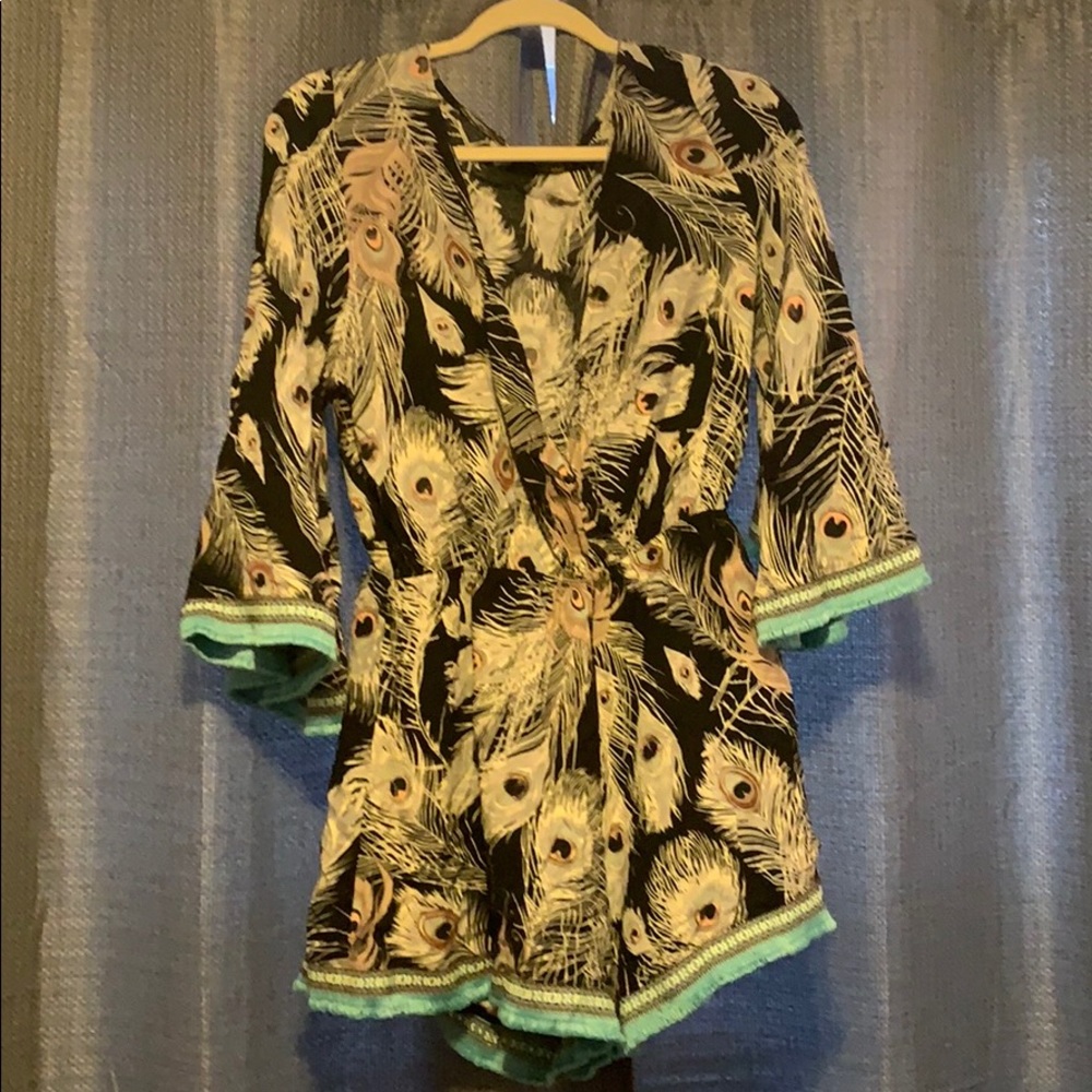 Peacock Feather Romper